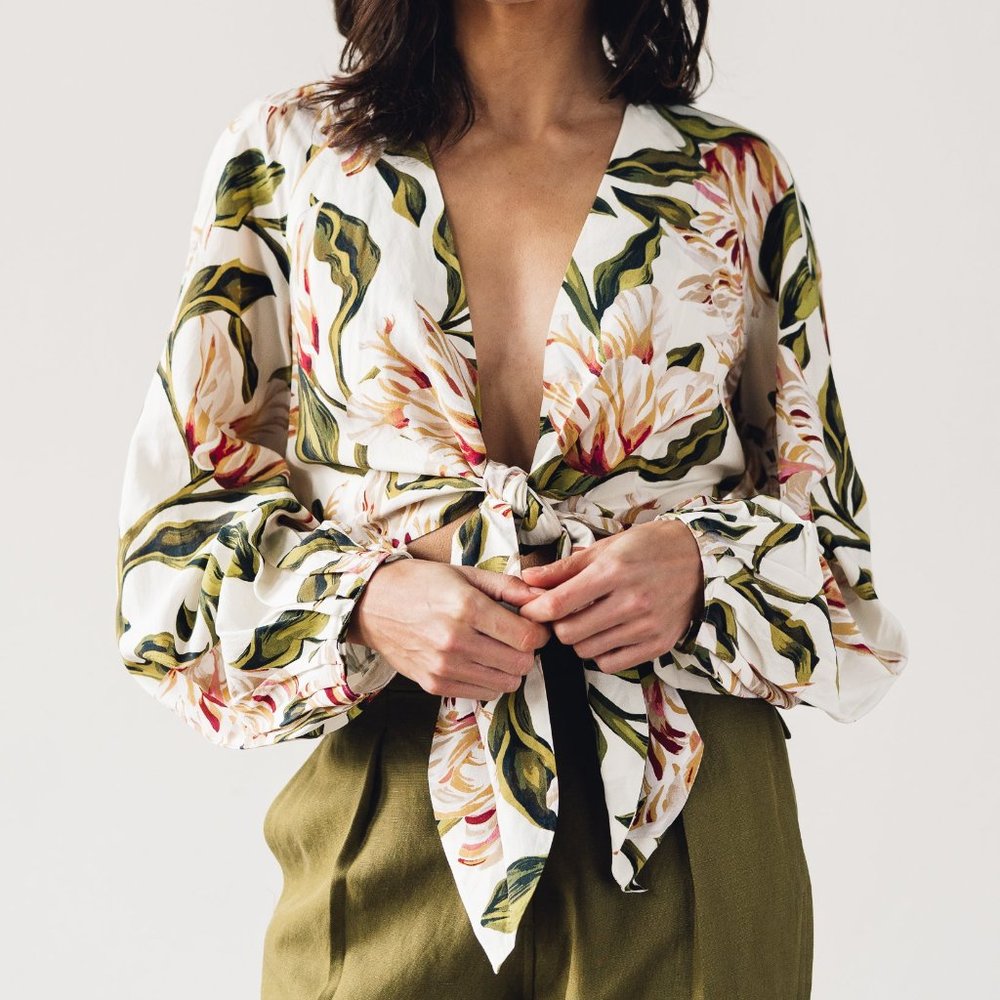 Mara Hoffman Gianna Top, Floral, L